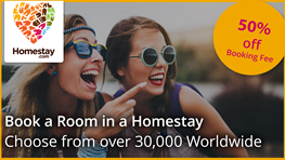 Student discount at Homestay